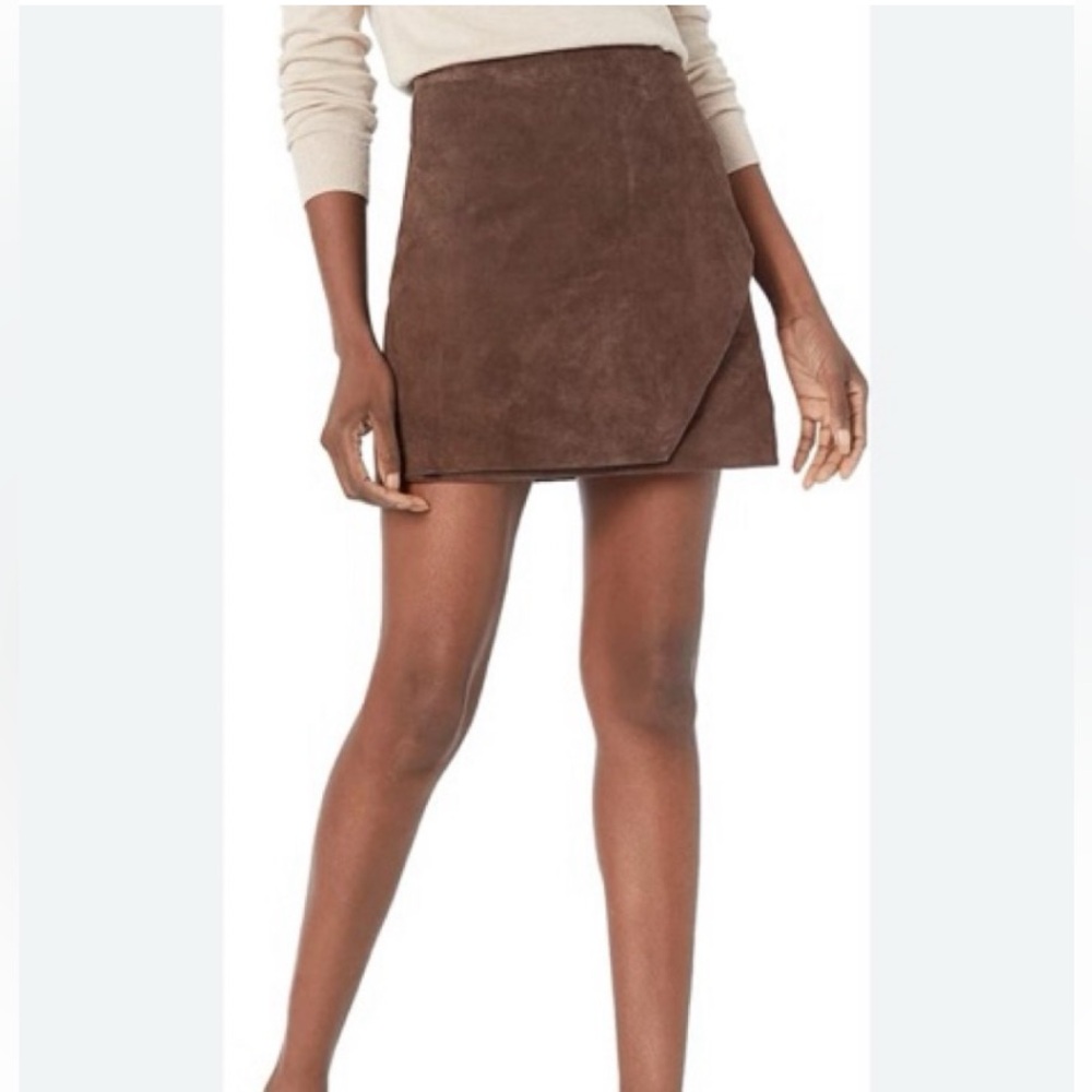 Brown Suede Skirt BLANKNYC